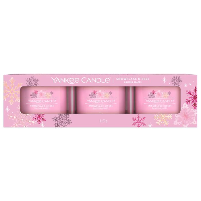 Yankee Candle - Snowflake Kisses - 3x Filled Votive Candle